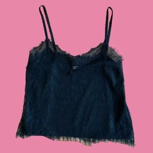 Alice + Olivia Black Lace Camisole